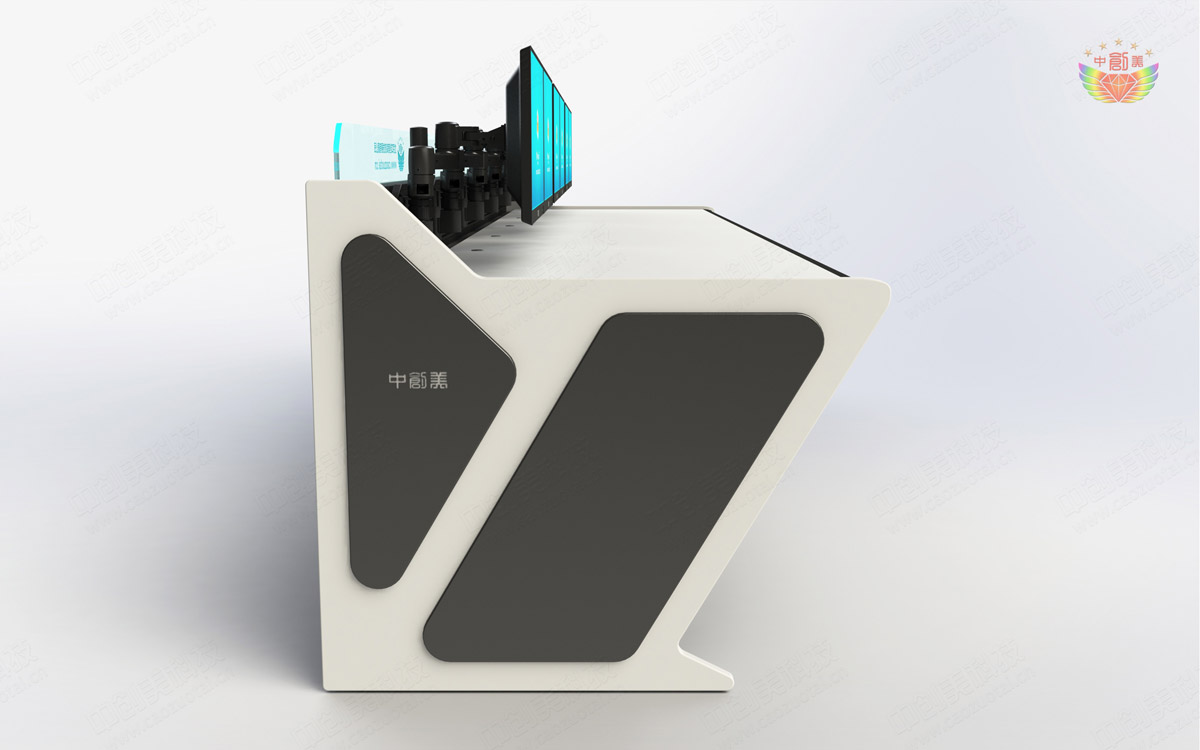 控製室監控台三維圖